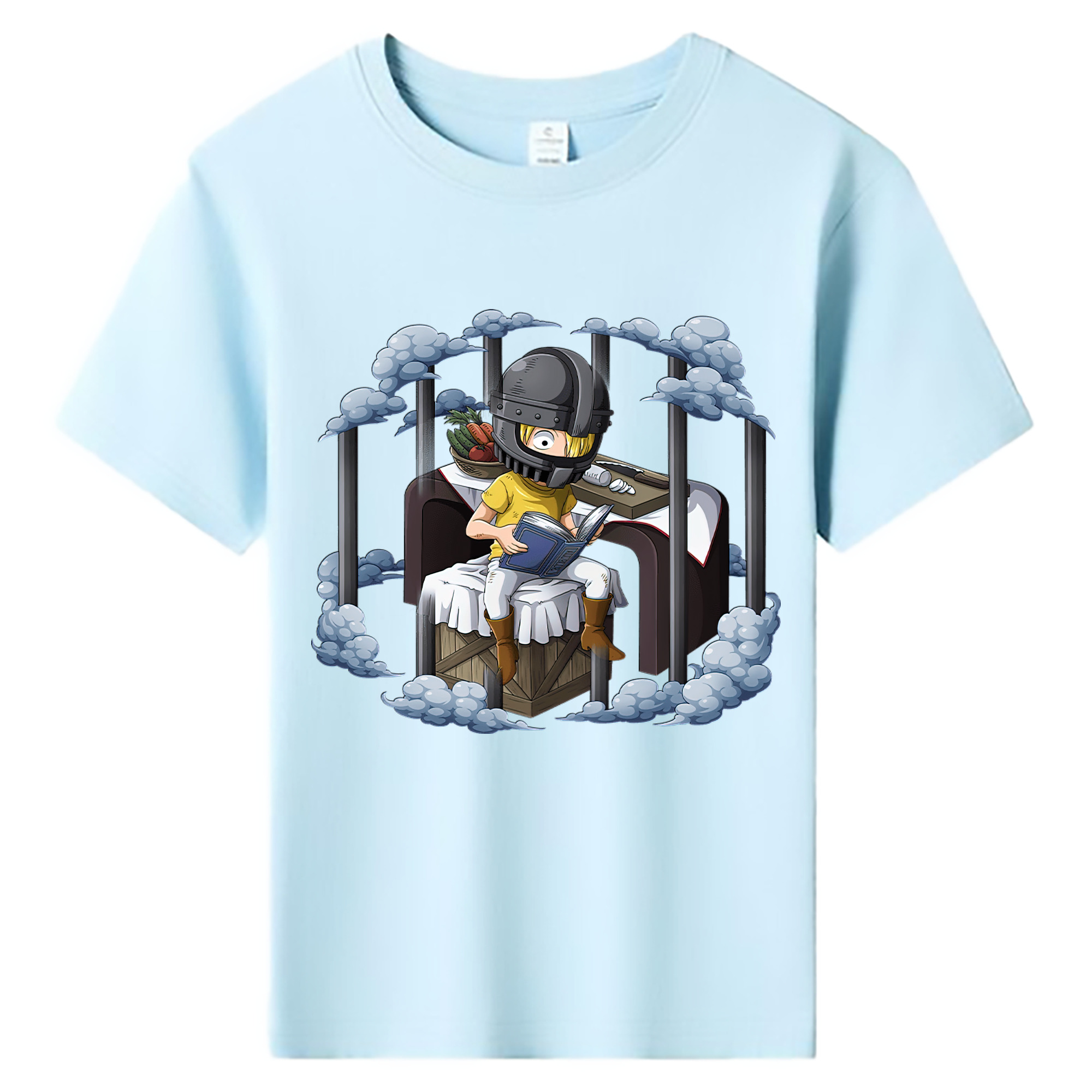 （画像用） ワンピース サンジ ONE PIECE Sanji 綿100％キッズTシャツ（フロントプリント）